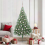 VidaXL vidaXL Künstlicher vorbeleuchteter Weihnachtsbaum Grün 180 cm PVC 1