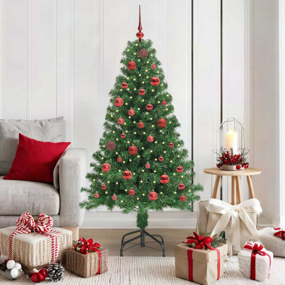 Vidaxl Artificial Christmas Tree With 150 Leds With Stand Green 150 Cm