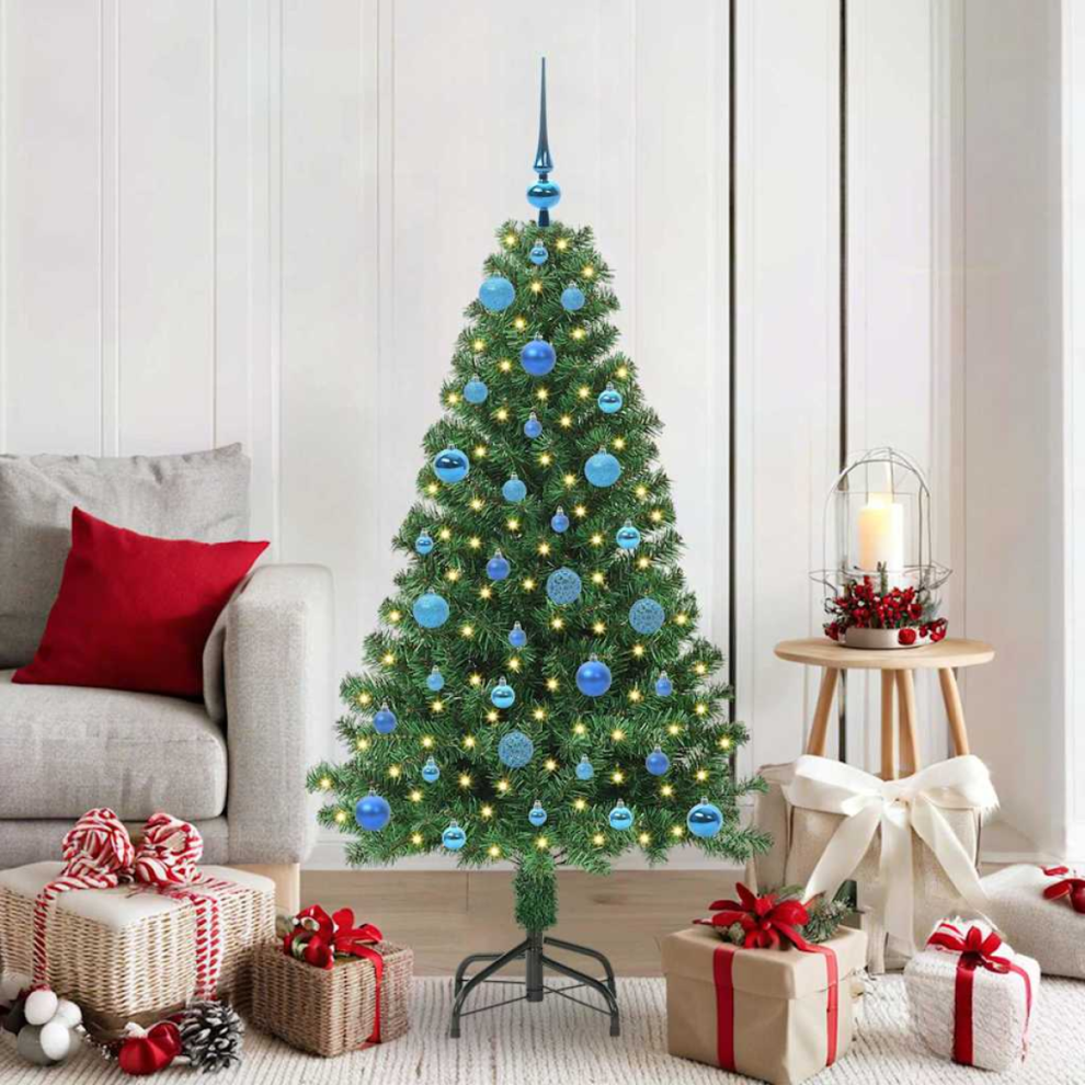Vidaxl Artificial Christmas Tree With 150 Leds With Stand Green 150 Cm