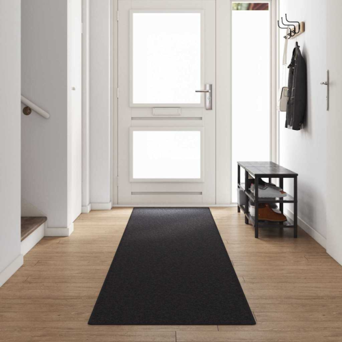 VidaXL vidaXL Carpet Runner Anthracite 80 x 500 cm 100% Polypropylene