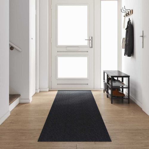 VidaXL vidaXL Carpet Runner Anthracite 80 x 500 cm Fabric