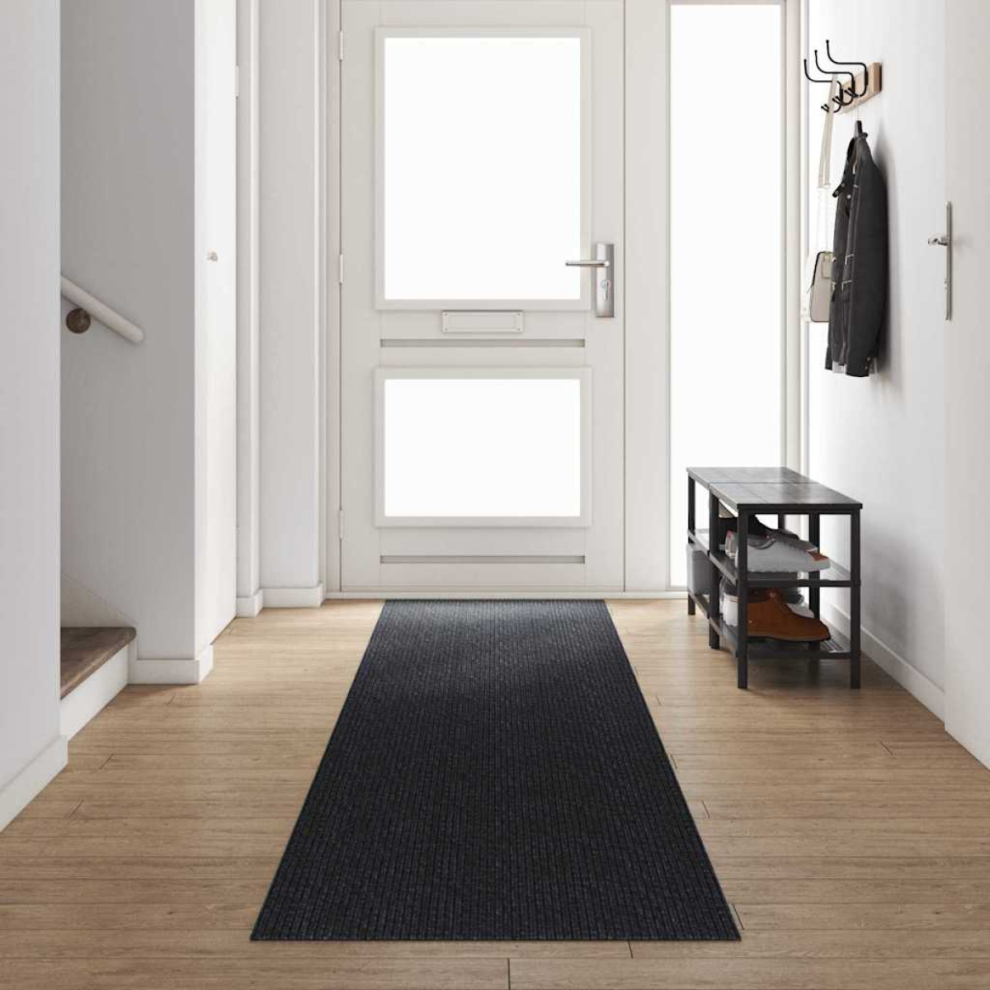 Vidaxl Carpet Runner 80 X 500 Cm Fabric Anthracite