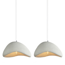 2X Creative Personalized Chandelier 50CM Indoor Ceiling Light E27 Retro Pendant Light Modern White Pendant Lights