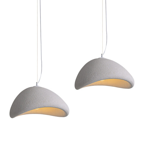 2X Creative Personalized Chandelier 60CM Indoor Ceiling Light E27 Retro Pendant Light Modern Grey Pendant Lights