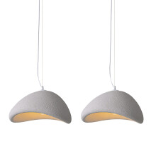 2X Creative Personalized Chandelier 50CM Indoor Ceiling Light E27 Retro Pendant Light Modern Grey Pendant Lights