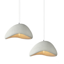 2X Creative Personalized Chandelier 60CM Indoor Ceiling Light E27 Retro Pendant Light Modern White Pendant Lights