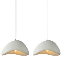 2X Creative Personalized Chandelier 40CM Indoor Ceiling Light E27 Retro Pendant Light Modern White Pendant Lights
