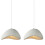 2X Creative Personalized Chandelier 40CM Indoor Ceiling Light E27 Retro Pendant Light Modern White Pendant Lights 1
