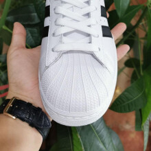 (white, 40.5) Gold Shell-Toe Classic Sneakers Unisex Casual White Shoes for Students Trendy Style