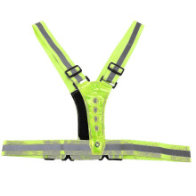 2x Reflective Vest,adjustable,high Visibility Vest,safety Vest with 8 Led Lamps, High Visibility-YUHAO