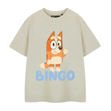 (3-4 Years, Beige) Bluey Childrens/Kids Bingo Short-Sleeved T-Shirt