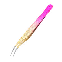 (1 pcs) 1/4pcs Eyelash Tweezers Eyebrow Clip Ice Flower Art Design 3D High Precision Stainless Steel Lash Extension Tweezer Makeup Tool