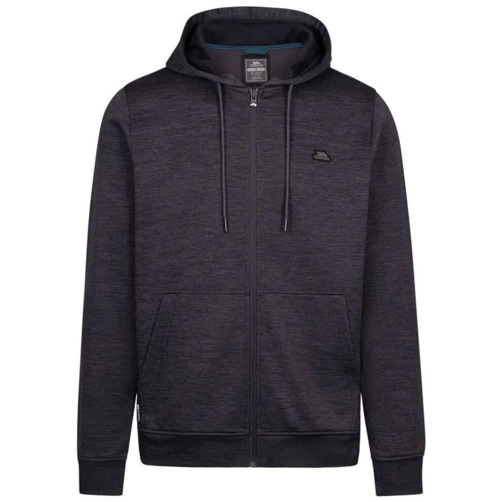 Trespass (Xxl, Dark Flint Marl) Mens Fewston Full Zip Hoodie Multicoloured