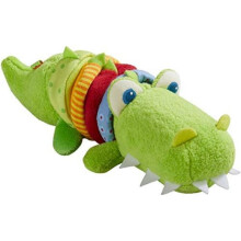 HABA 304759 Crocodile Rattle Plush Toy, Baby Toy with Rattle Motor, Soft & Safe Infant Toy from 6 Months