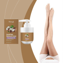 Gentle Coconut Facial Hair Removal Cream for Sensitive Skin  Quick, Hydrating & Non-Irritating