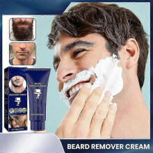 Men Permanent Hair Beard Removal Cream,depilatory Paste Face Moustache, Men Hair Removal Cream for Face, Chest