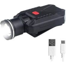 Clip-on cap light, USB rechargeable LED cap light, clip-on design spotlight