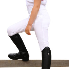 (5-6 Years, White) HyPERFORMANCE Childrens/Kids Stella Riding Tights