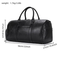 (Design 2 56 cm Neu) Reisetasche aus echtem Leder, Duffel Bag Di