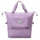 Sac de voyage pliable (violet), compartiments sec et humide 1