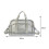 (Hellgrau) Transparente PVC-Reisetasche für Damen 1