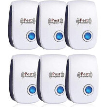 Ultrasone muizenverjager, 6 stuks.