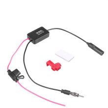 (FM-versterker) 12V autoradioantenne SMA-versterker DAB F