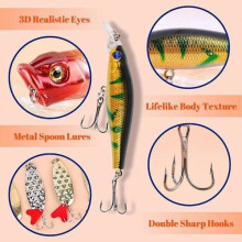 Calendario de Navidad de Pesca: kit de pesca de 24 días para pescadores y adultos.