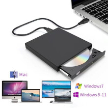 Lecteur CD/DVD externe, lecteur CD-RW externe portable et ultra-fin USB 2.0