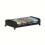 1 pc. plastic under-bed storage with wheels and lid. 1