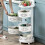 Mobiletto in plastica a 4/5 ripiani con ruote 1