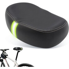 Selle de vélo confortable, large et sans bec, avec rembourrage en mousse à mémoire de forme