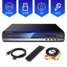 Multimedia-Player, regionalcodefreier DVD-Player, 1080p mit Fernbedienung