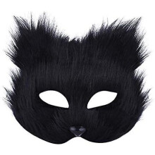 Plüschkatzen-Fuchsmaske, Theria-Maske, realistische Katzenmasken