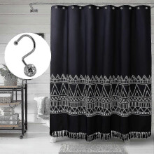 2025 12 Metal Shower Curtain Ringsshower Rings, Chrome Showerfor Lining, Hollow Ball