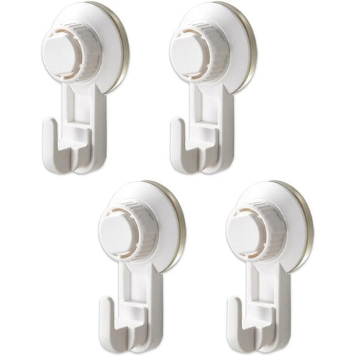 Vacuum Suction Hooks, 4 Pack Powerful Suction Cup Hooks