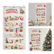 Calendario de Adviento de Navidad de Tela Calendario de Cuenta Regresiva de Navidad