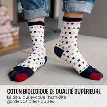 5 pairs of men's 5-finger socks, split toe socks, sports