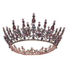 Corona de reina para mujer, corona de boda con diamantes de imitación