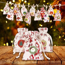 Calendario de Adviento de Navidad - Bolsa de regalo - Cumpleaños de los niños