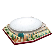 (128) 3D Puzzle Houston Rockets Toyota Center Stadium - 47-Piece Basketball Court Model Kids Educational Toy Home Decor
