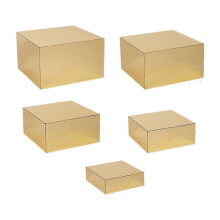 2025 5x Buffet Riser Acrylic Cube Display Riser,5 Sided Nesting Riser Food Riser for Buffet Table for Birthday Party Collectibles
