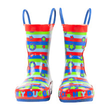 (8 UK Child, Red/Blue/Green) Hey Duggee Boys Wellington Boots