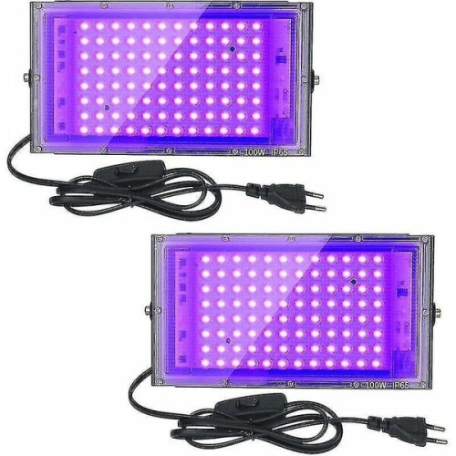 UV-LED-lamppu 100 W, 2 kpl.