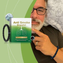 Stylish Men's Jewelry Bracelets, Anti-Smoking Health Boost, Trendy Daily Accessory ,1pcs