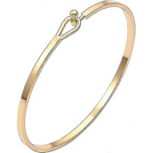 2025 Dainty Gold Bar Bracelet for Women Simple Delicate Thin Cuff Bangle Hook Bracelet 18K Gold Plated Handmade Minimalist Jewelry