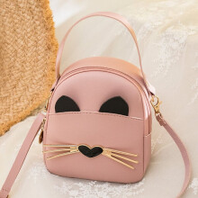 Pinkfarbene Tasche – Mini-Rucksack für Damen, Umhängetasche, süße kleine Schultasche