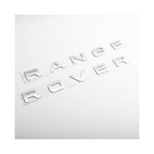 (Matt Silver RR) 3d Abs Logo Range Rover Letters Emblem Sticker Car Front Hood Badge for Range Rover Sport Evoque L322 L320 L406 P38 Accessories