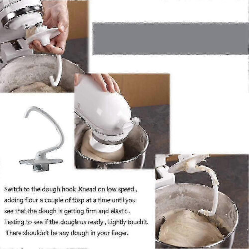2025 Replacement K45DH dough hook for KitchenAid rocker mixers