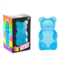 (blue) Stress Relief Squeeze Toy Bear Maltose Slow Rebound Creative Fidget Toy Memory Foam Kids Adults Decompression Small